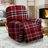 Tartan Plaid Print Recliner Cover-grizzshop