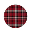 Tartan Plaid Print Round Rug-grizzshop