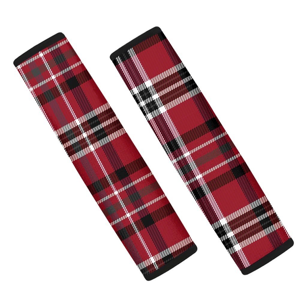 Tartan Plaid Print Seat Belt Cover-grizzshop