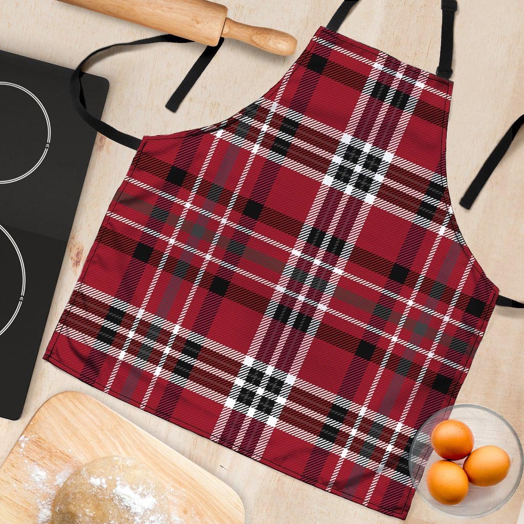 Tartan Plaid Print Women's Apron-grizzshop