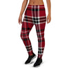 Tartan Plaid Print Women's Joggers-grizzshop