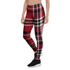 Tartan Plaid Print Women's Leggings-grizzshop