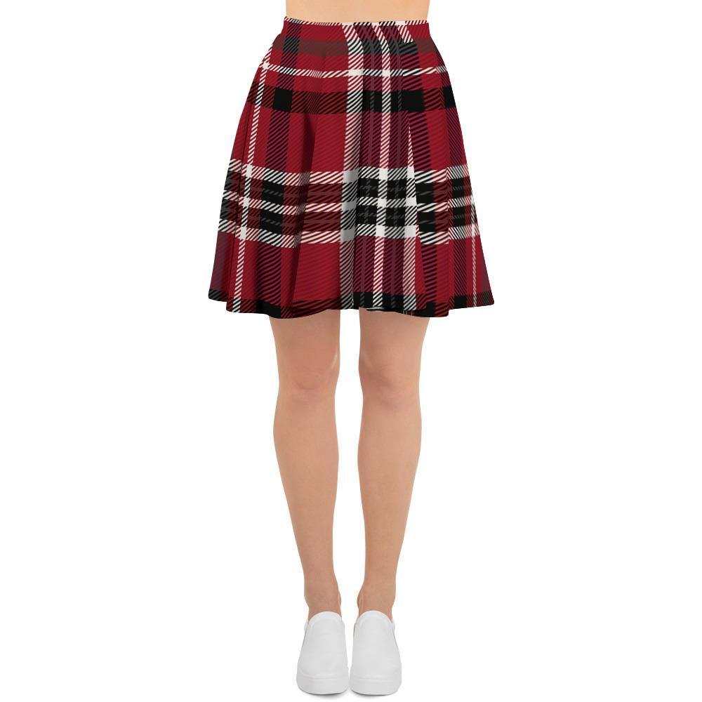 Tartan Plaid Print Women's Skirt-grizzshop