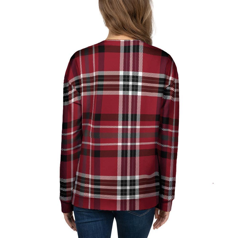 Tartan Plaid Print Women's Sweatshirt-grizzshop