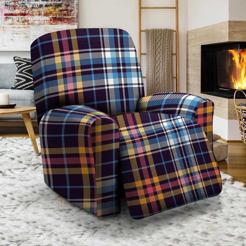 Tartan Plaid Recliner Cover-grizzshop