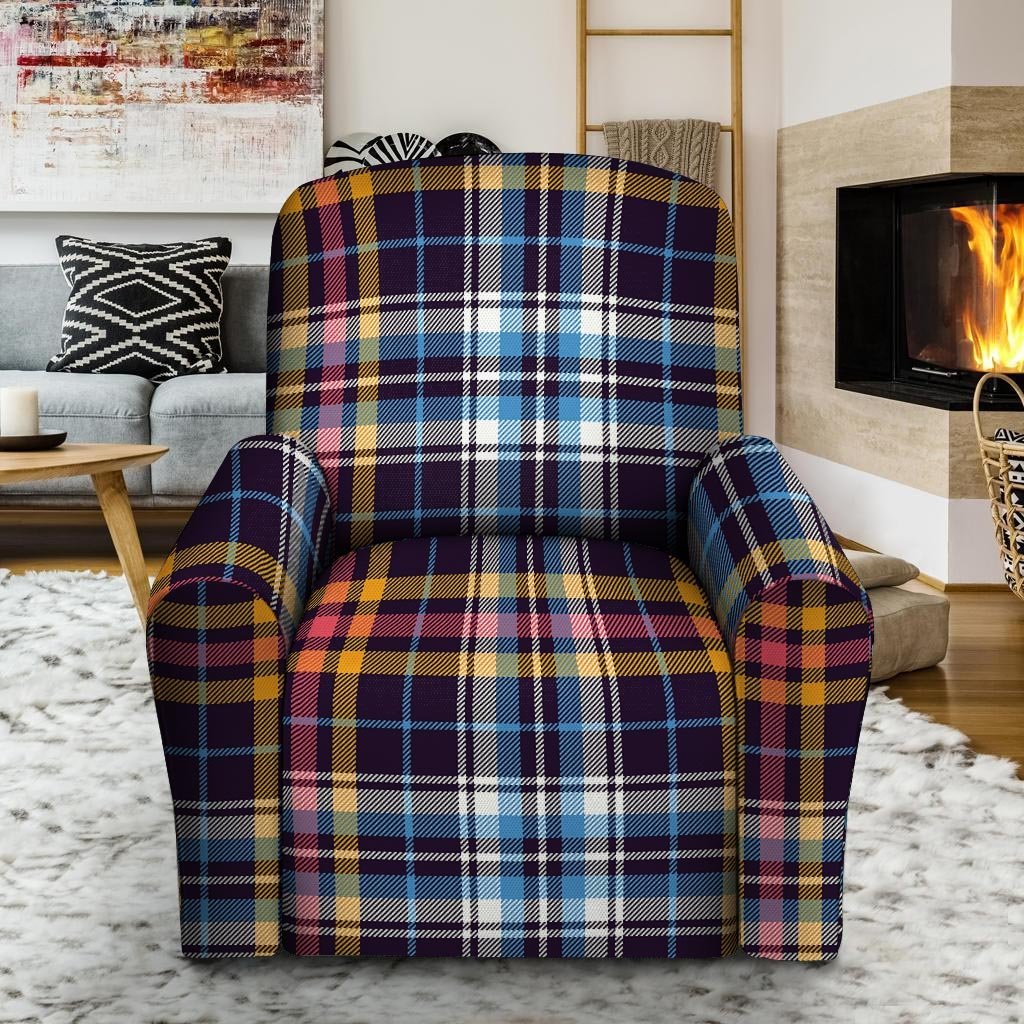 Tartan Plaid Recliner Cover-grizzshop