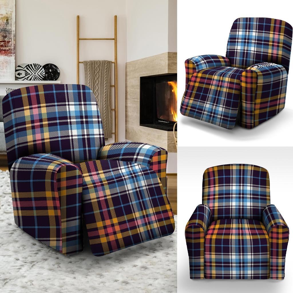 Tartan Plaid Recliner Cover-grizzshop