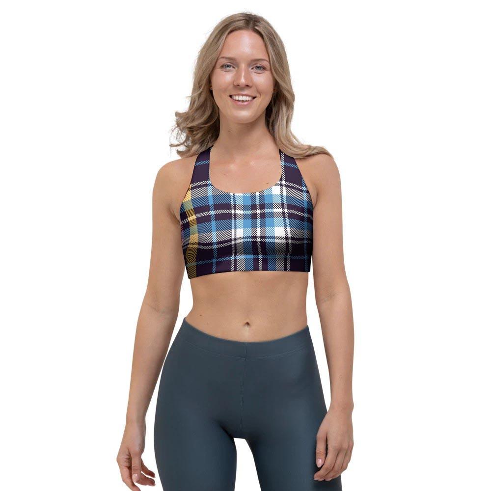 Tartan Plaid Sports Bra-grizzshop