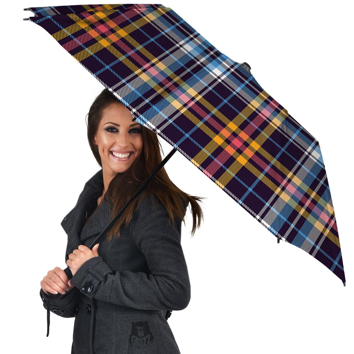 Tartan Plaid Umbrella-grizzshop