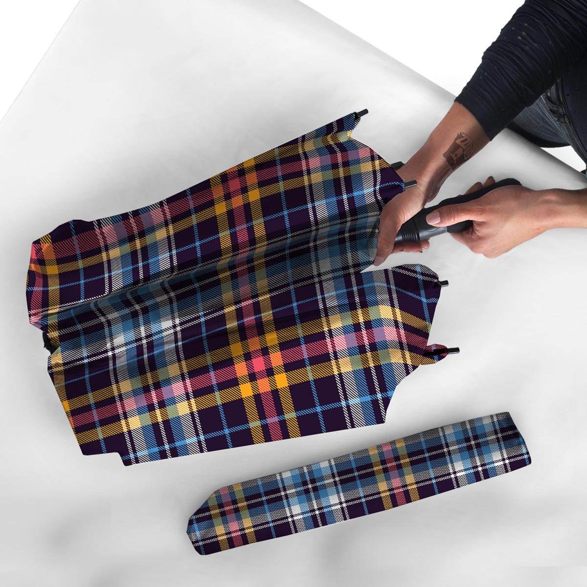 Tartan Plaid Umbrella-grizzshop