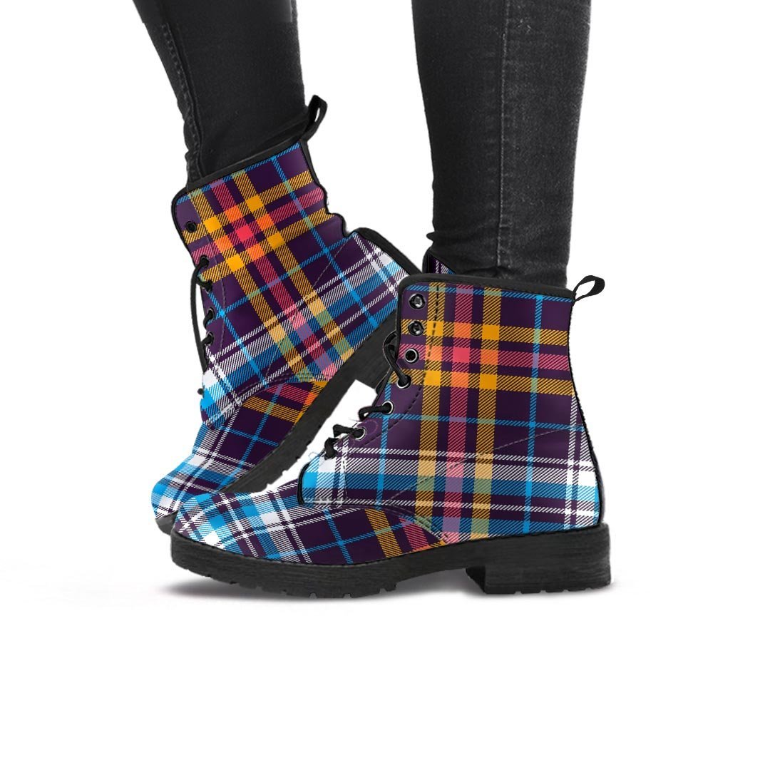 Tartan Plaid Women's Boots-grizzshop