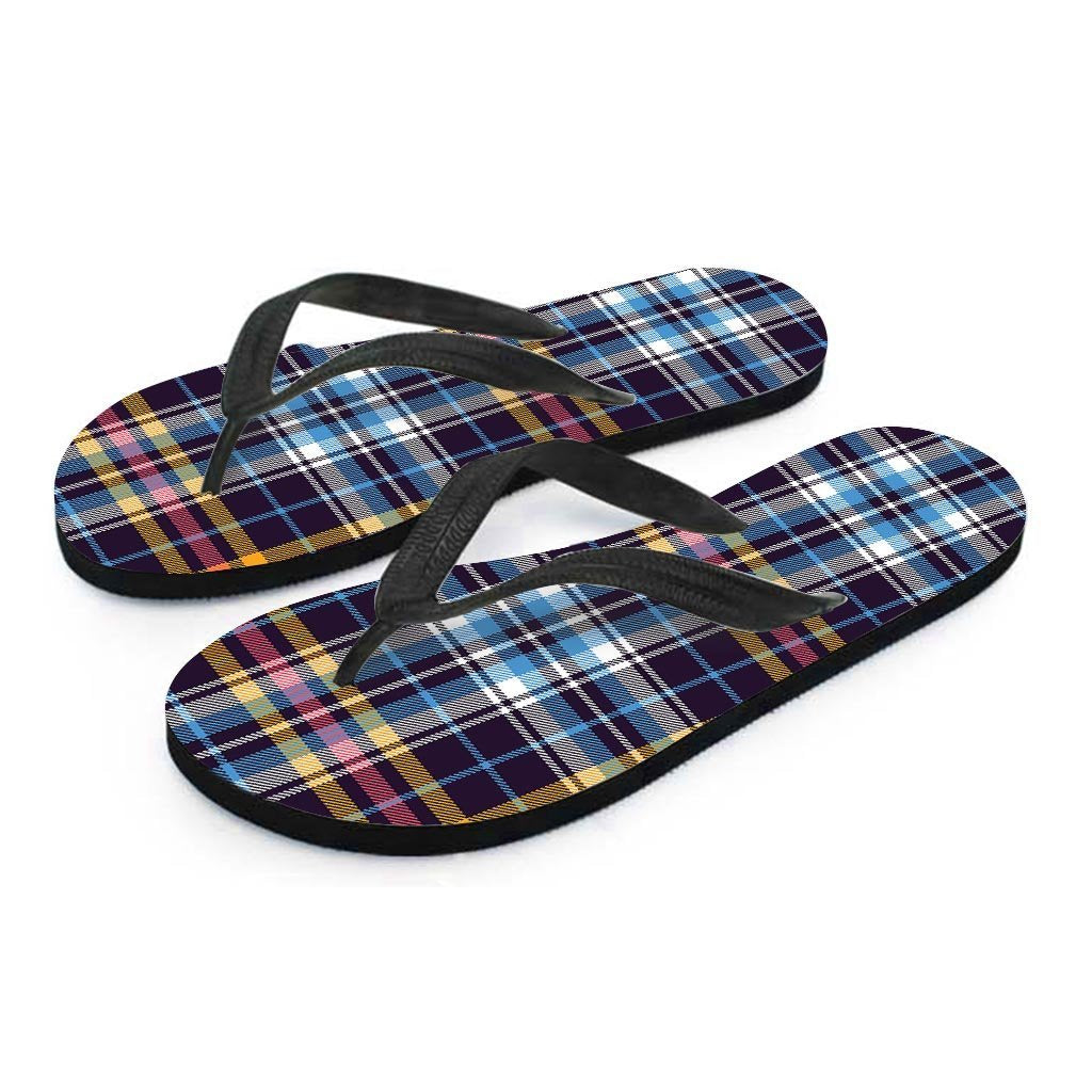 Tartan Plaid Women's Flip Flops-grizzshop