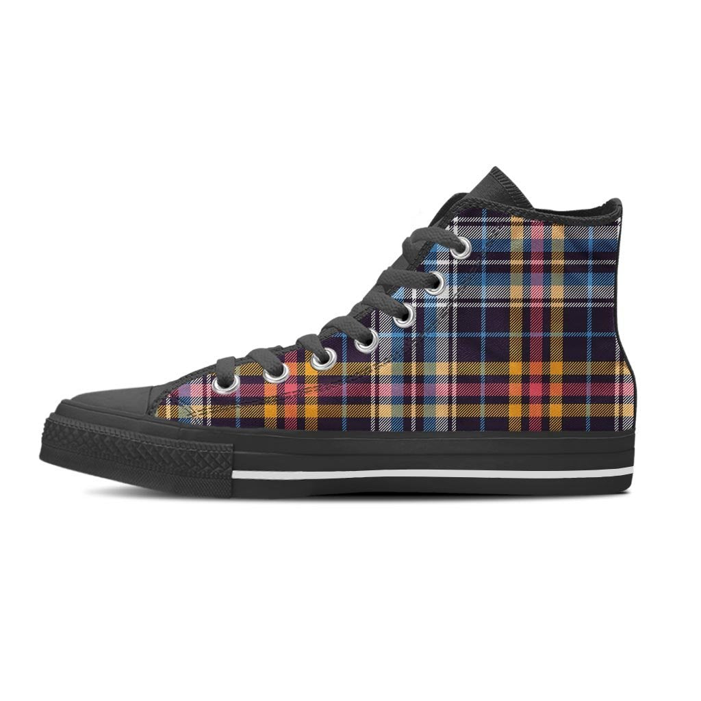 Tartan Plaid Women's High Top Shoes-grizzshop
