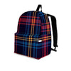 Tartan Print Backpack-grizzshop