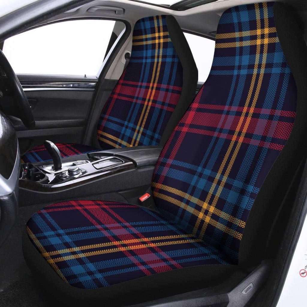 Tartan Print Car Seat Covers-grizzshop