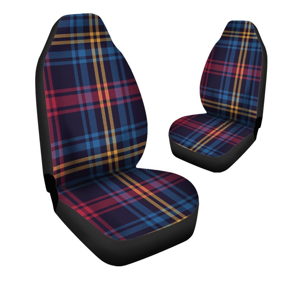 Tartan Print Car Seat Covers-grizzshop