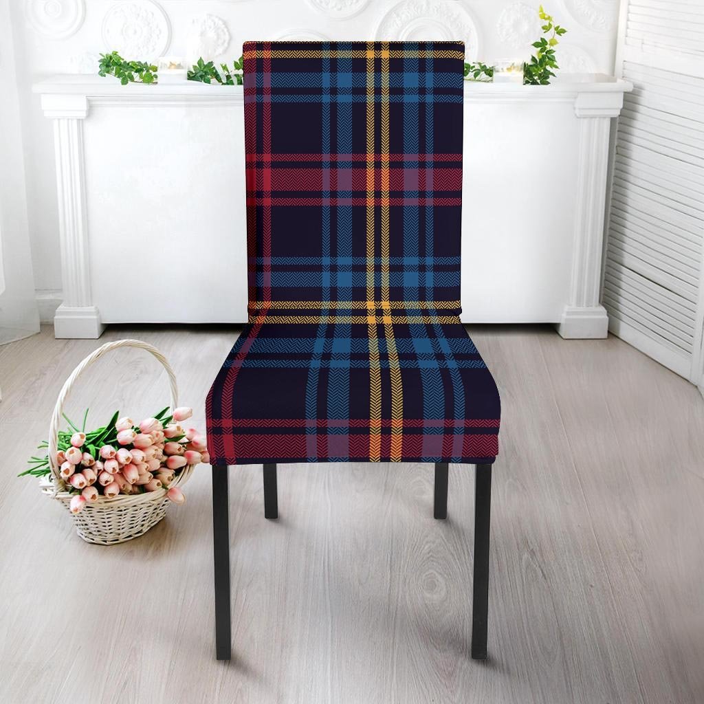 Tartan Print Chair Cover-grizzshop
