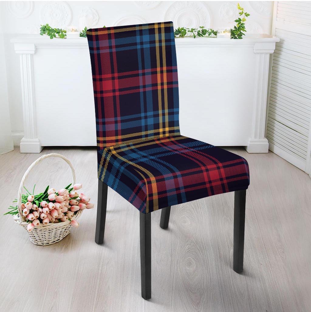 Tartan Print Chair Cover-grizzshop