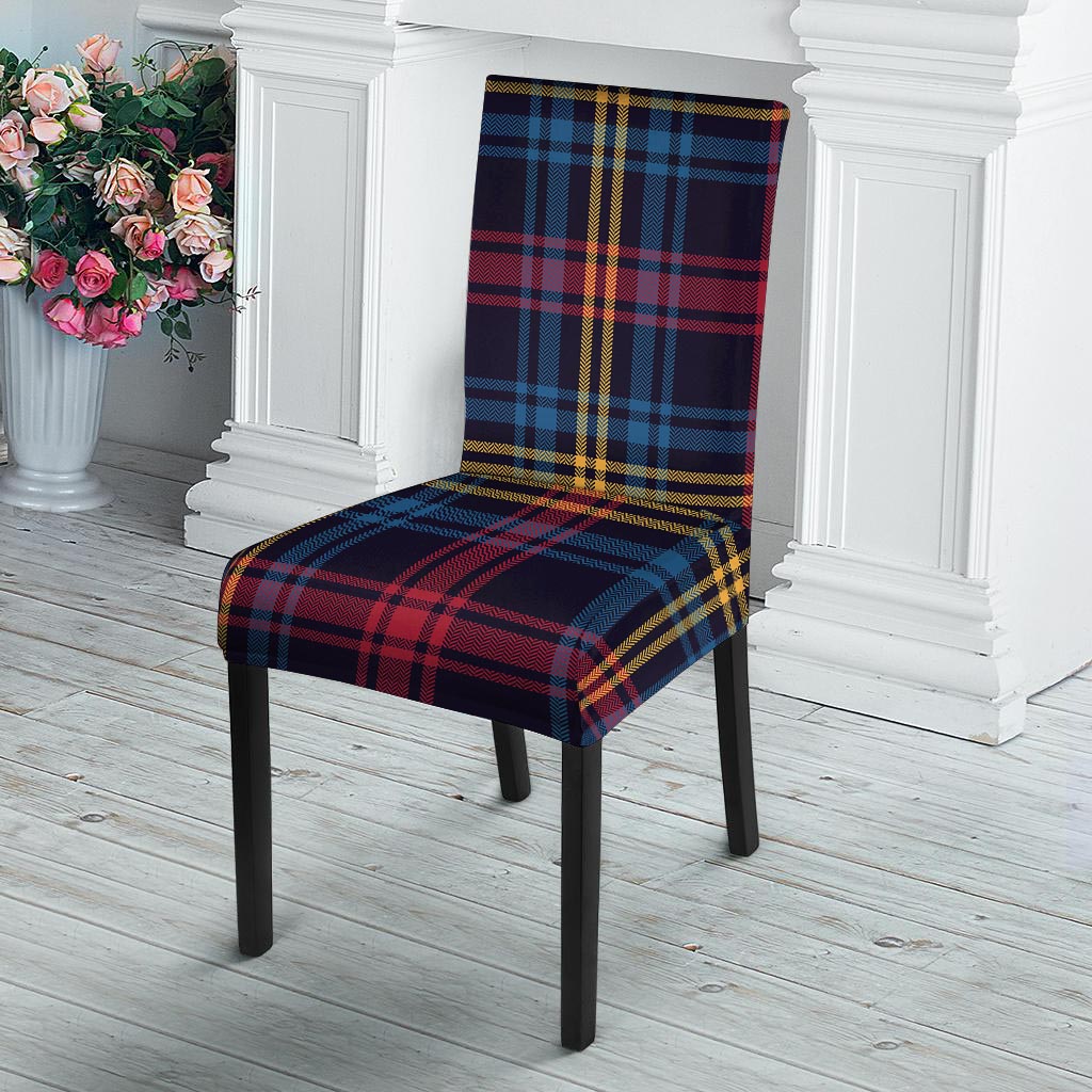 Tartan Print Chair Cover-grizzshop