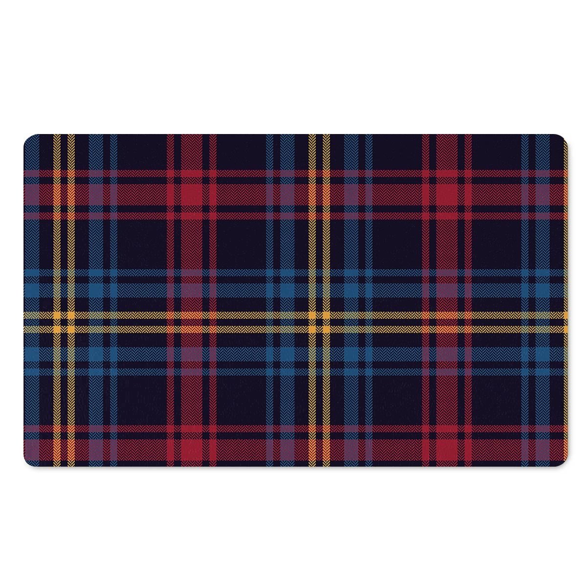Tartan Print Door Mat-grizzshop