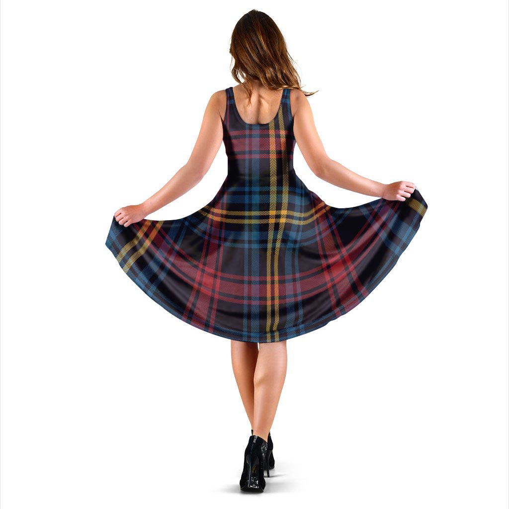 Tartan Print Dress-grizzshop