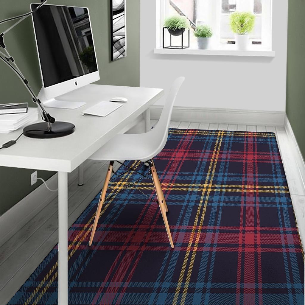 Tartan Print Floor Mat-grizzshop