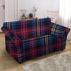 Tartan Print Loveseat Cover-grizzshop