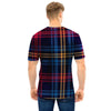 Tartan Print Men T Shirt-grizzshop