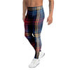 Tartan Print Men's Leggings-grizzshop