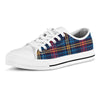 Tartan Print Men's Low Top Shoes-grizzshop