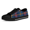 Tartan Print Men's Low Top Shoes-grizzshop