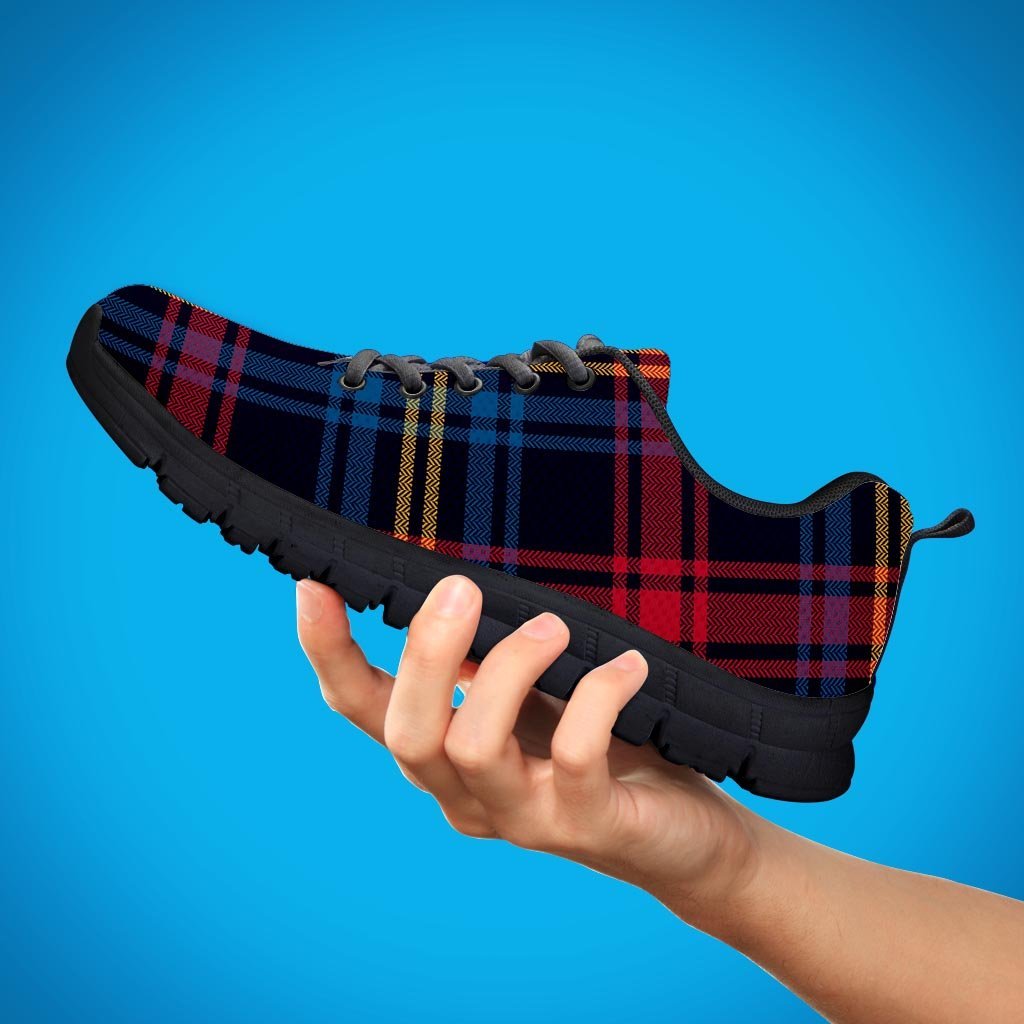 Tartan Print Men's Sneakers-grizzshop