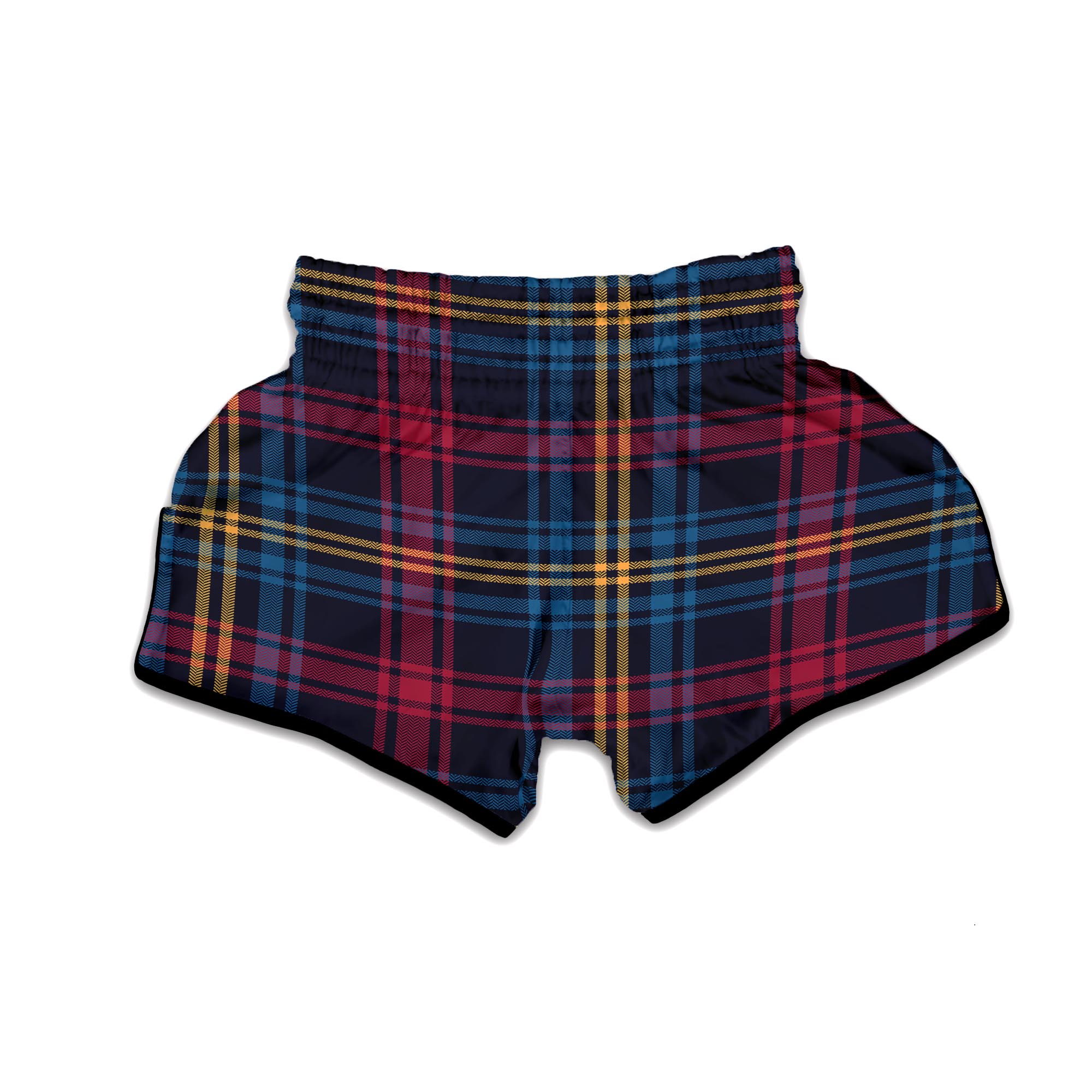 Tartan Print Muay Thai Boxing Shorts-grizzshop