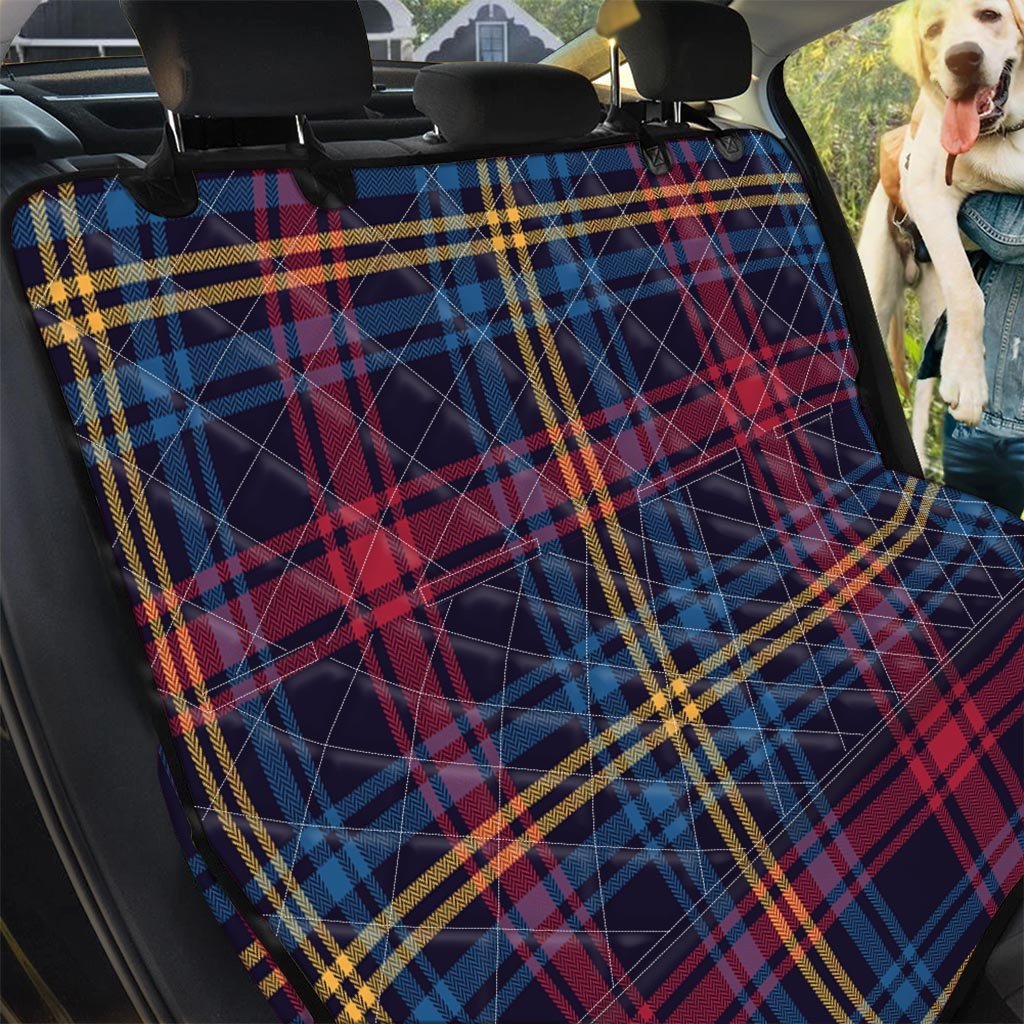 Tartan Print Pet Car Seat Cover-grizzshop
