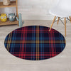 Tartan Print Round Rug-grizzshop