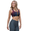 Tartan Print Sports Bra-grizzshop