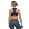 Tartan Print Sports Bra-grizzshop