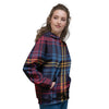 Tartan Print Women's Hoodie-grizzshop