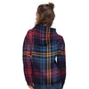 Tartan Print Women's Hoodie-grizzshop