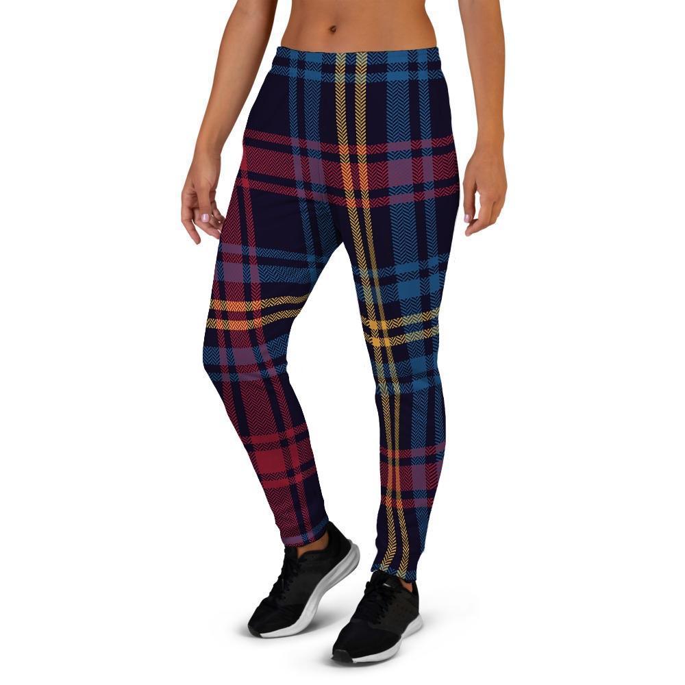 Tartan Print Women's Joggers-grizzshop