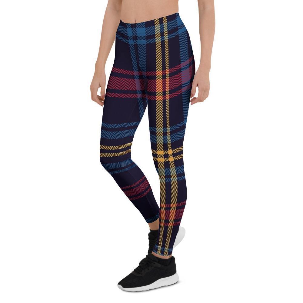 Tartan Print Women's Leggings-grizzshop