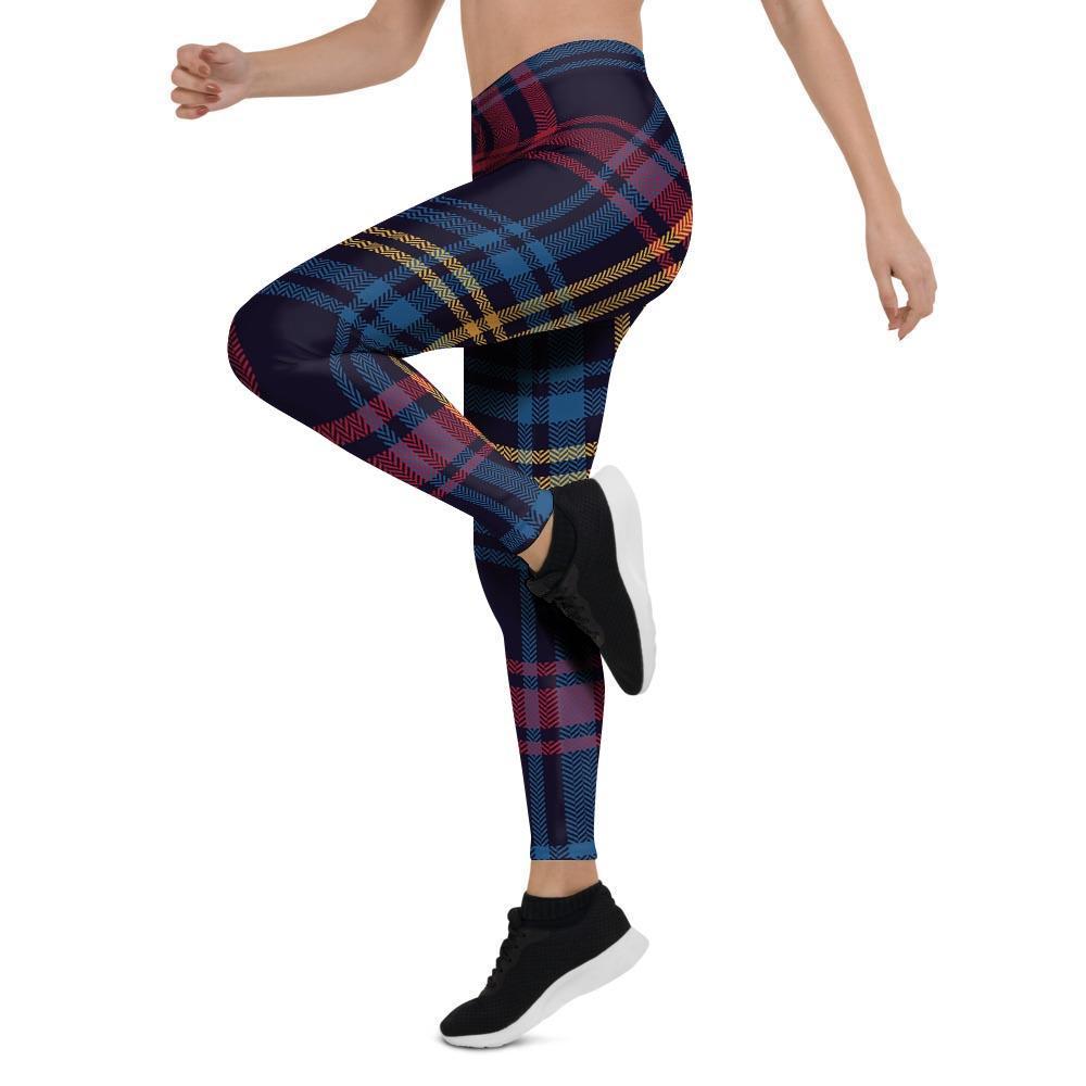 Tartan Print Women's Leggings-grizzshop