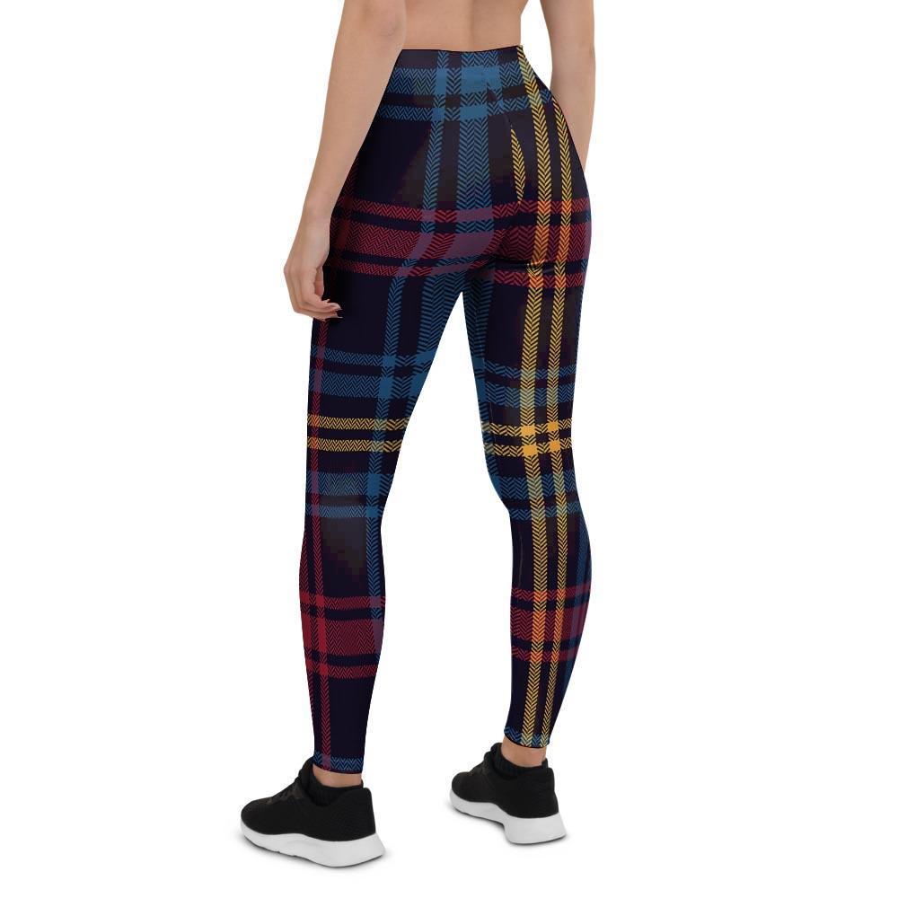 Tartan Print Women's Leggings-grizzshop