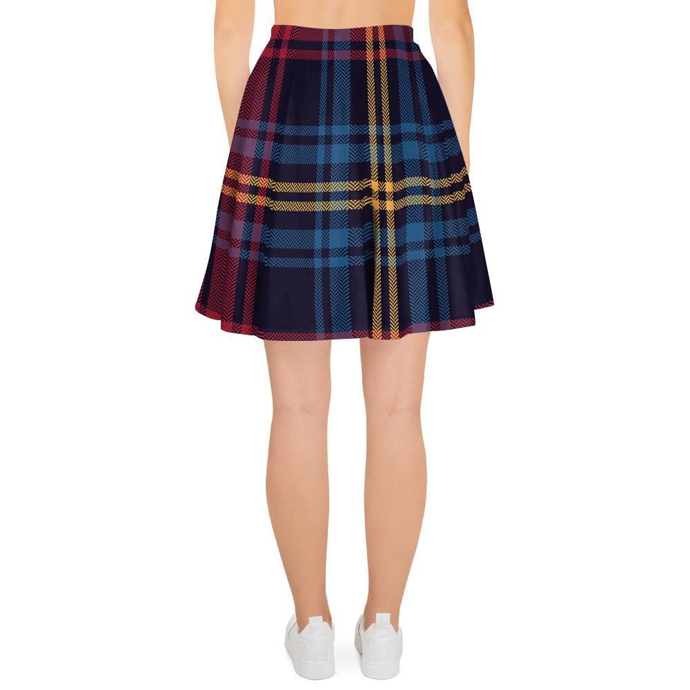 Tartan Print Women's Skirt-grizzshop