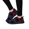 Tartan Print Women's Sneakers-grizzshop