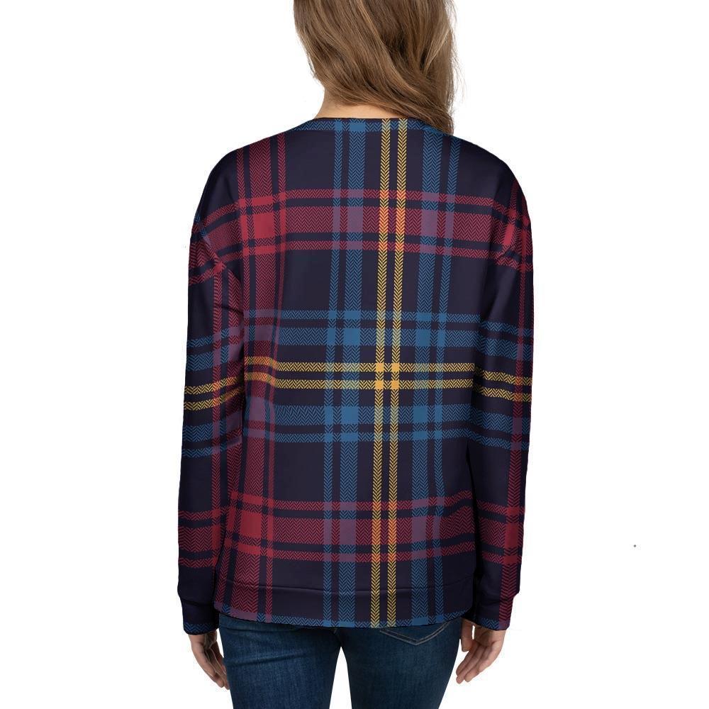 Tartan Print Women's Sweatshirt-grizzshop