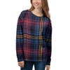 Tartan Print Women's Sweatshirt-grizzshop