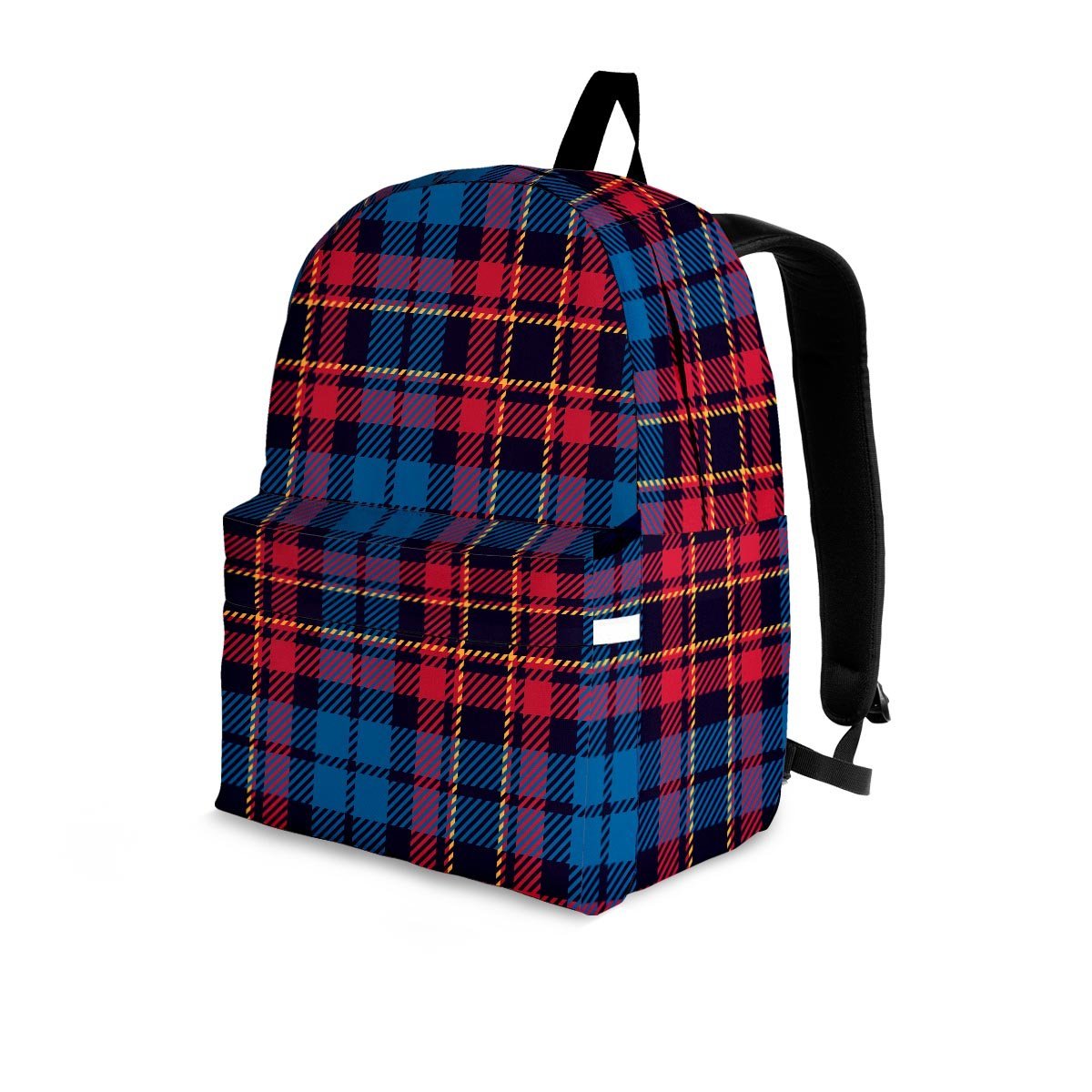 Tartan Red And Blue Plaid Backpack-grizzshop