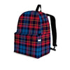 Tartan Red And Blue Plaid Backpack-grizzshop