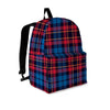 Tartan Red And Blue Plaid Backpack-grizzshop